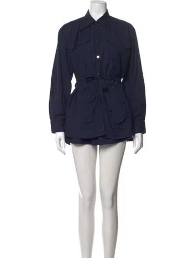 Pre-owned Lovebirds Mini Dress In Blue