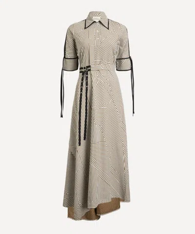 Lovebirds Women's Bree Striped Cotton Shirtdress