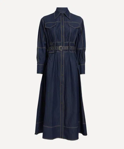 Lovebirds Women's Detroit Denim Maxi Dress