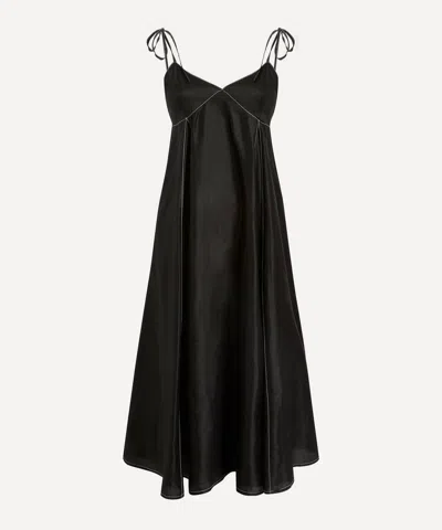 Lovebirds Women's Silk Bustier Strap Dress
