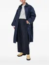 Lovechild Buttoned Flap-pocket Coat In Blue