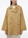 Lovechild Double-breasted Buttoned Jacket In Brown