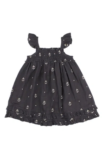 L'ovedbaby Anchor Organic Cotton Dress In Black