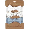 L'ovedbaby Assorted 3-pack Bow Stretch Headbands In Lets Go