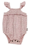 L'ovedbaby Floral Organic Cotton Gauze Bubble Romper In Taffy Floral