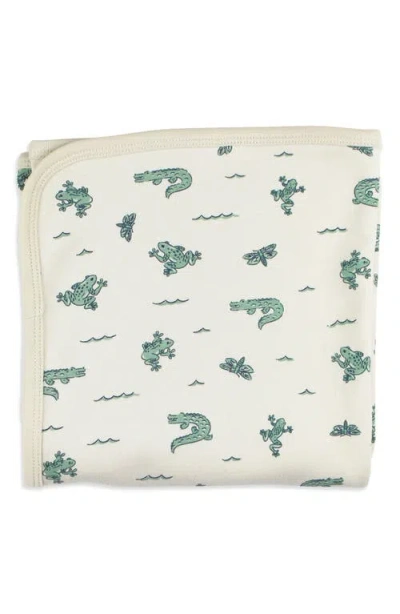 L'ovedbaby Organic Cotton Baby Blanket In Green