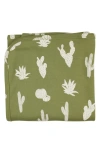 L'ovedbaby Organic Cotton Blanket In Sage Cactus