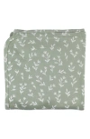 L'ovedbaby Organic Cotton Blanket In Seafoam Bloom
