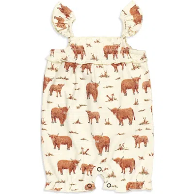 L'ovedbaby Organic Cotton Bubble Romper In Multi