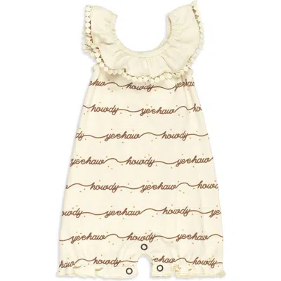 L'ovedbaby Organic Cotton Bubble Romper In Neutral