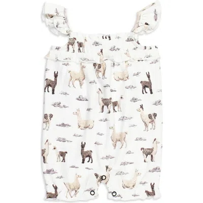 L'ovedbaby Organic Cotton Bubble Romper In White