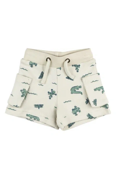 L'ovedbaby Organic Cotton Cargo Shorts In Green