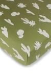 L'ovedbaby Organic Cotton Crib Sheet In Green