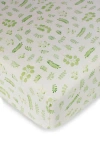 L'ovedbaby Organic Cotton Crib Sheet In Green