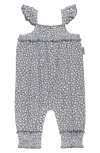 L'ovedbaby Organic Cotton Muslin Romper In Blueberry Floral