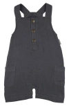 L'ovedbaby Organic Cotton Muslin Romper In Chia Seed