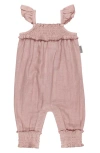 L'ovedbaby Organic Cotton Muslin Romper In Taffy