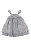 L'ovedbaby Organic Cotton Muslin Sundress In Gray