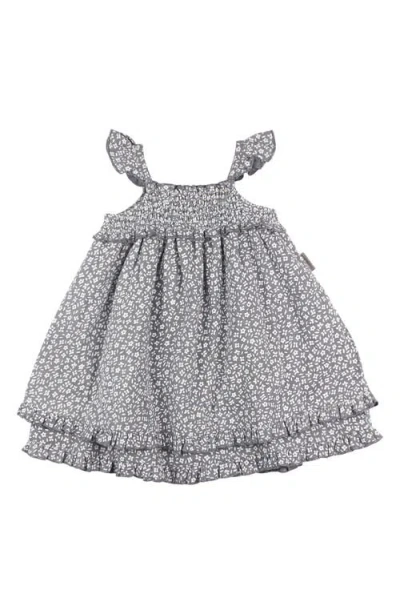 L'ovedbaby Organic Cotton Muslin Sundress In Gray
