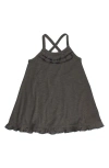 L'ovedbaby Organic Cotton Pointelle Sundress In Black
