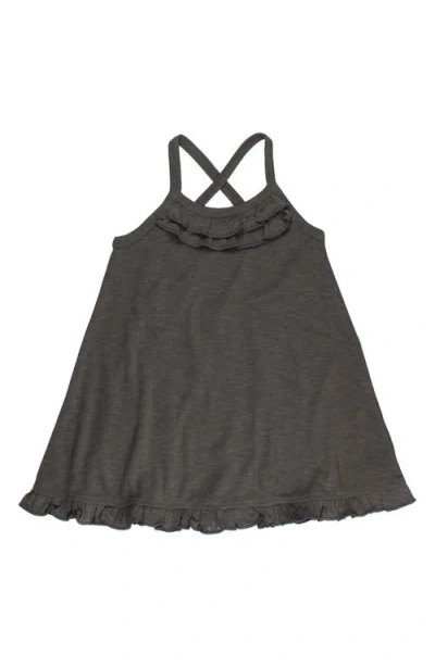 L'ovedbaby Organic Cotton Pointelle Sundress In Black