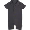 L'ovedbaby Organic Cotton Romper In Gray