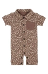 L'ovedbaby Babies' Organic Cotton Romper In Latte Floral