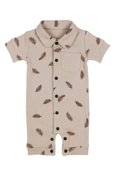 L'ovedbaby Babies' Organic Cotton Romper In Oatmeal Feather