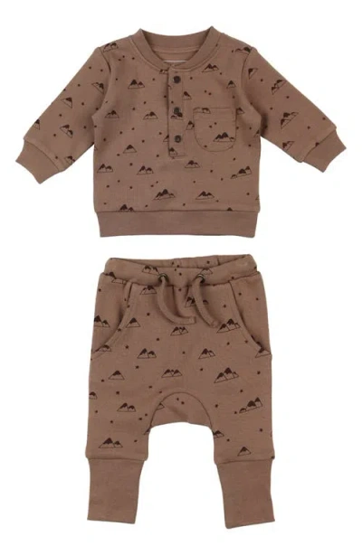 L'ovedbaby Organic Cotton Sweatshirt & Joggers Set In Brown