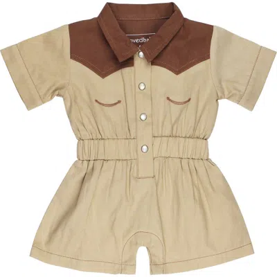 L'ovedbaby Organic Cotton Western Romper In Pattern