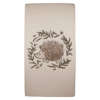 L'ovedbaby Organic Crib Sheet In Prickles Graphic In Brown