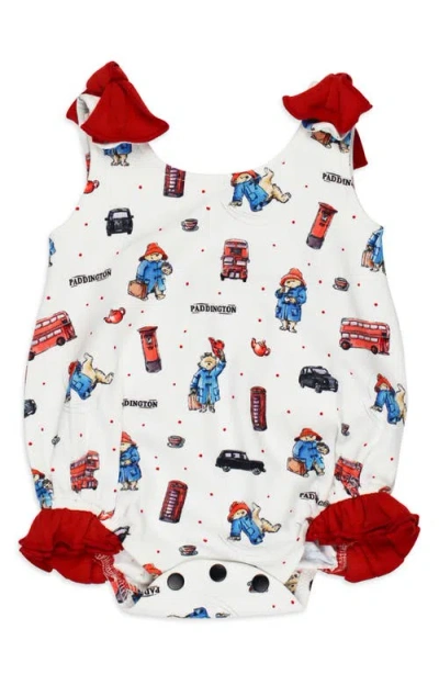 L'ovedbaby Paddington Bear Print Organic Cotton Bodysuit In London Paddington