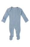 L'OVEDBABY L'OVEDBABY POINTELLE ORGANIC COTTON FOOTIE