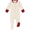 L'ovedbaby Print Fitted One-piece Organic Cotton Footie Pajamas In Neutral