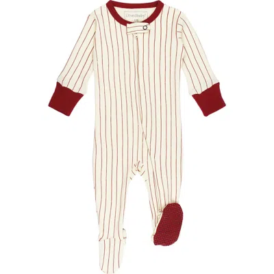 L'ovedbaby Print Fitted One-piece Organic Cotton Footie Pajamas In Neutral