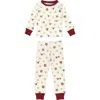 L'ovedbaby Print Fitted Organic Cotton Two-piece Pajamas In Game Day