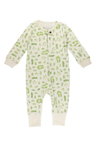L'ovedbaby Print Organic Cotton Romper In Green