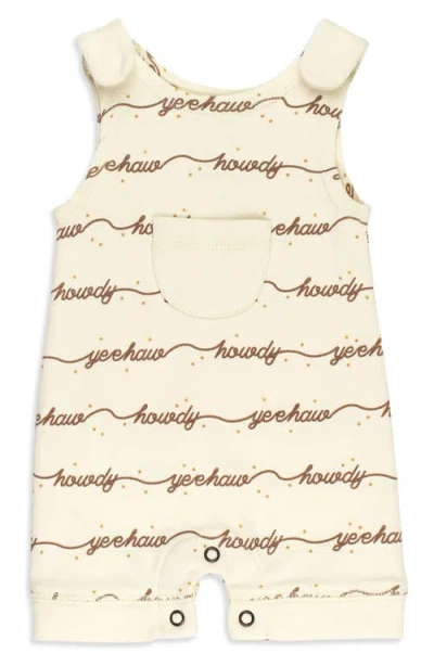 L'ovedbaby Print Sleeveless Organic Cotton Romper In Neutral