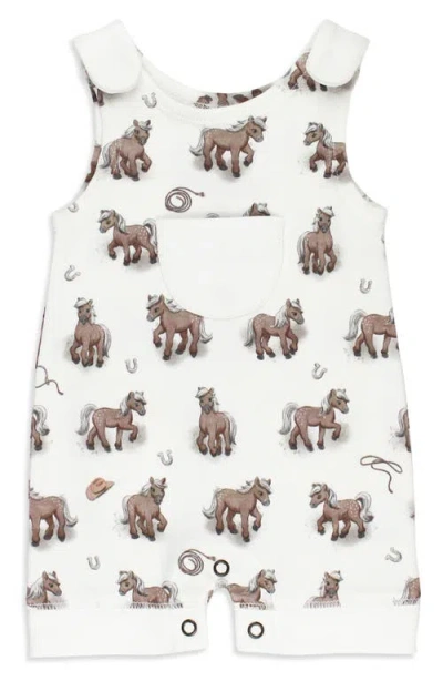 L'ovedbaby Print Sleeveless Organic Cotton Romper In White