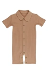 L'OVEDBABY RIB ORGANIC COTTON ROMPER