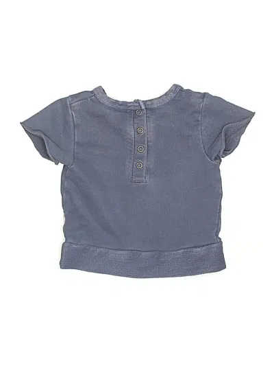 Pre-owned L'ovedbaby Babies' Short Sleeve Blouse In Blue