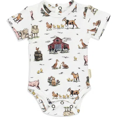 L'ovedbaby Short Sleeve Organic Cotton Bodysuit In Multi