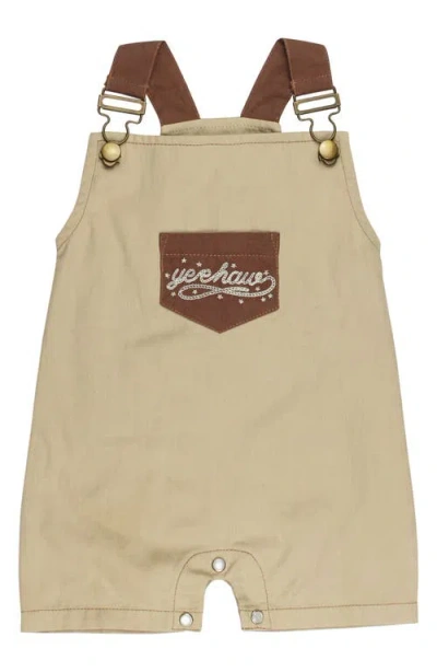 L'ovedbaby Western Organic Cotton Twill Overalls In Brown