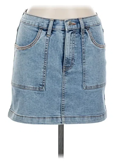 Pre-owned Lovegen Denim Skirt In Blue