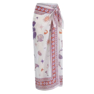 Loveist Mağazasi Women's Morocco Statement Pareo Sarong Resortwear In Multi