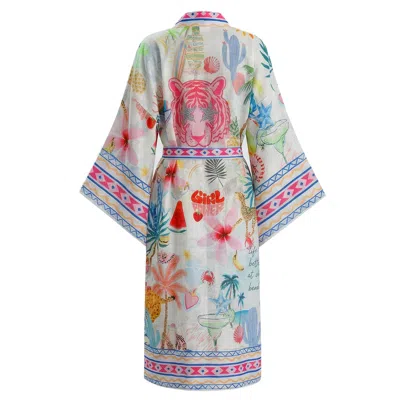 Loveist Mağazasi Women's Nancy Patterned Kimono