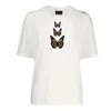 Loveist Store Women's White Butterfly Tshirt In White