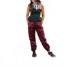 Lovelo Ruby Faux Leather Jogger Pants In Red In Red