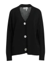 Lovely By Maglificio Di Verona Woman Cardigan Black Size S Viscose, Polyamide