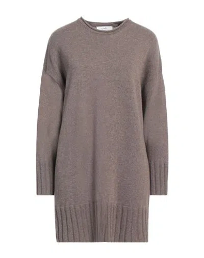 Lovely By Maglificio Di Verona Woman Sweater Dark Brown Size Xs Merino Wool, Viscose, Polyamide, Cas In Brown